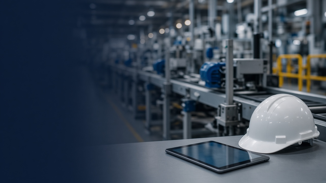 Safety equipment and tablet in industrial plant — professional quotation service